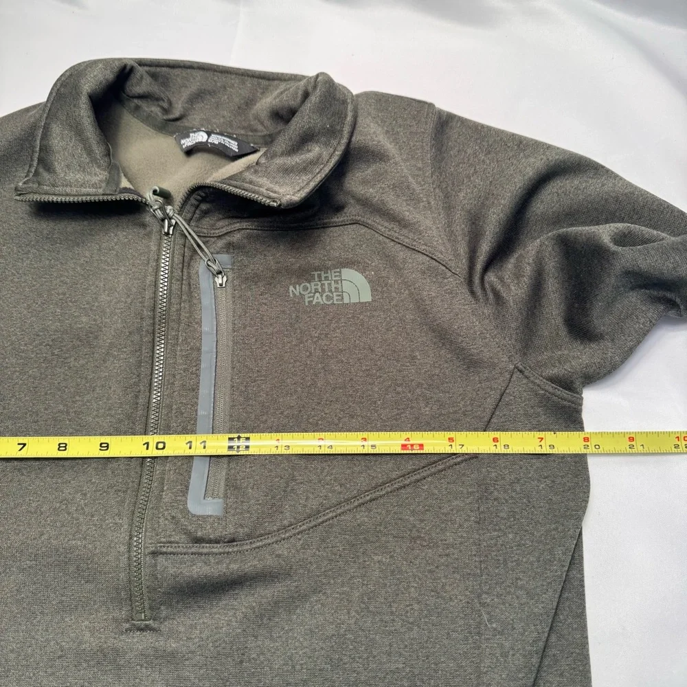 The North Face Jacket Canyonlands Green 1/2 Zip Pocket Fleece Size Medium‎